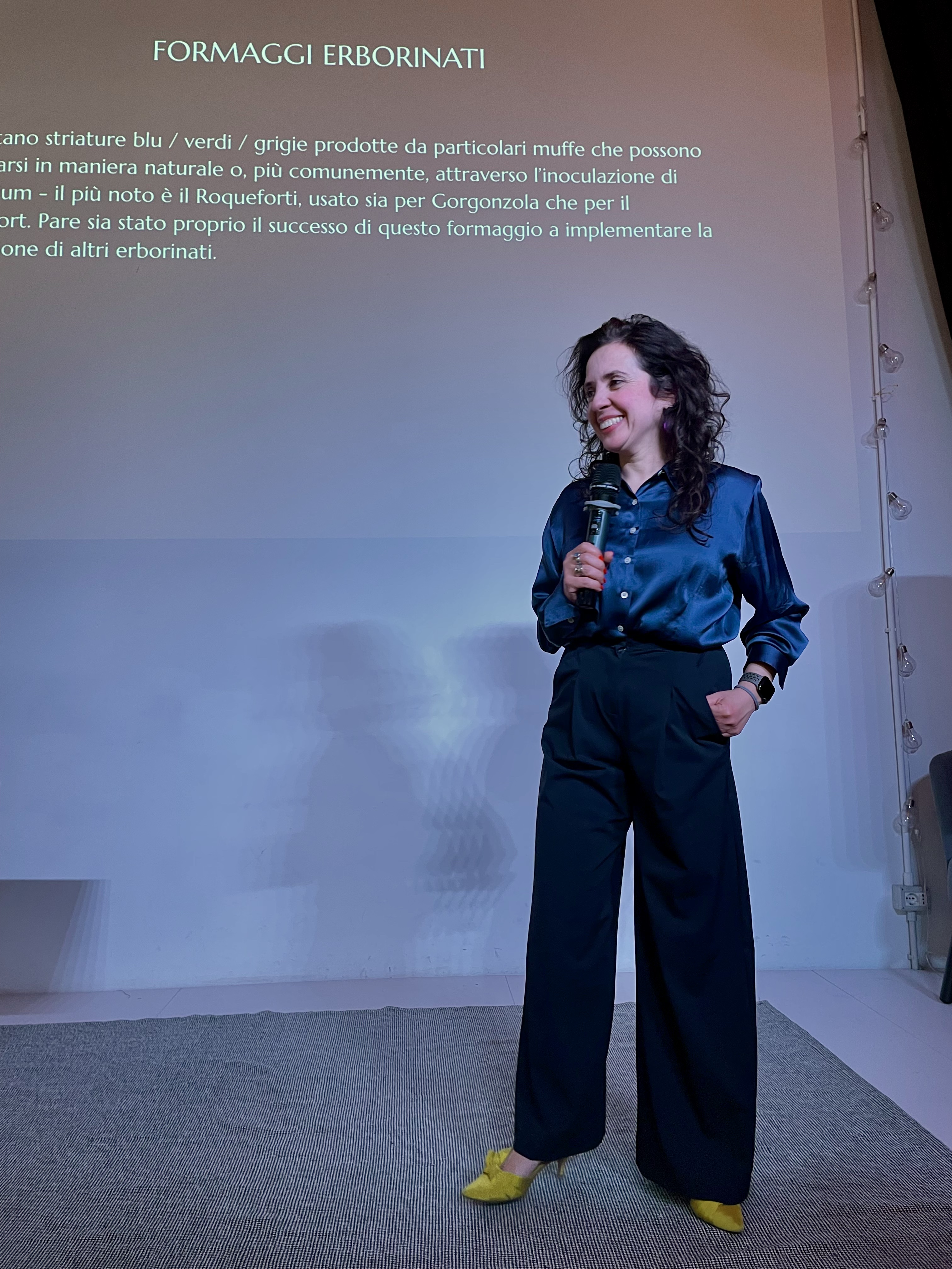 Chiara durante l'evento HUG a Milano
